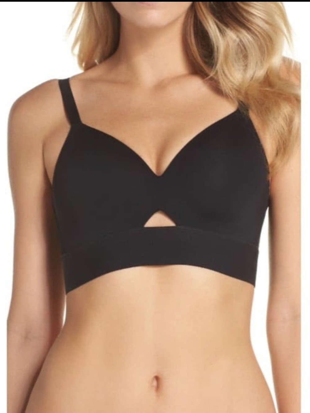 SPANX Black Wireless Molded-Cup T-Shirt Bra